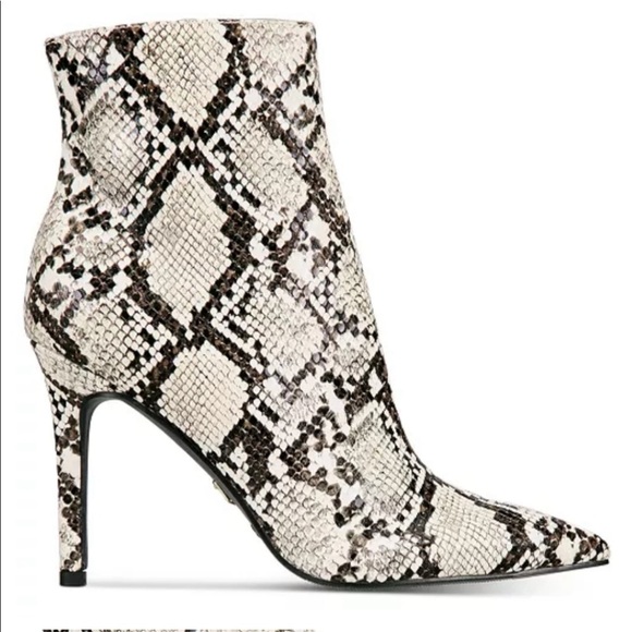 Thalia Sodi Shoes - Thalia Sodi Rylie Smakeskin Pointed Toe Stiletto Bootie